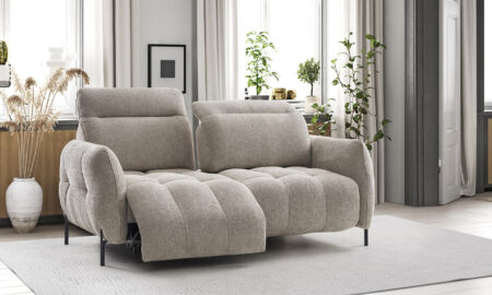 Canapé 2 places relax électrique